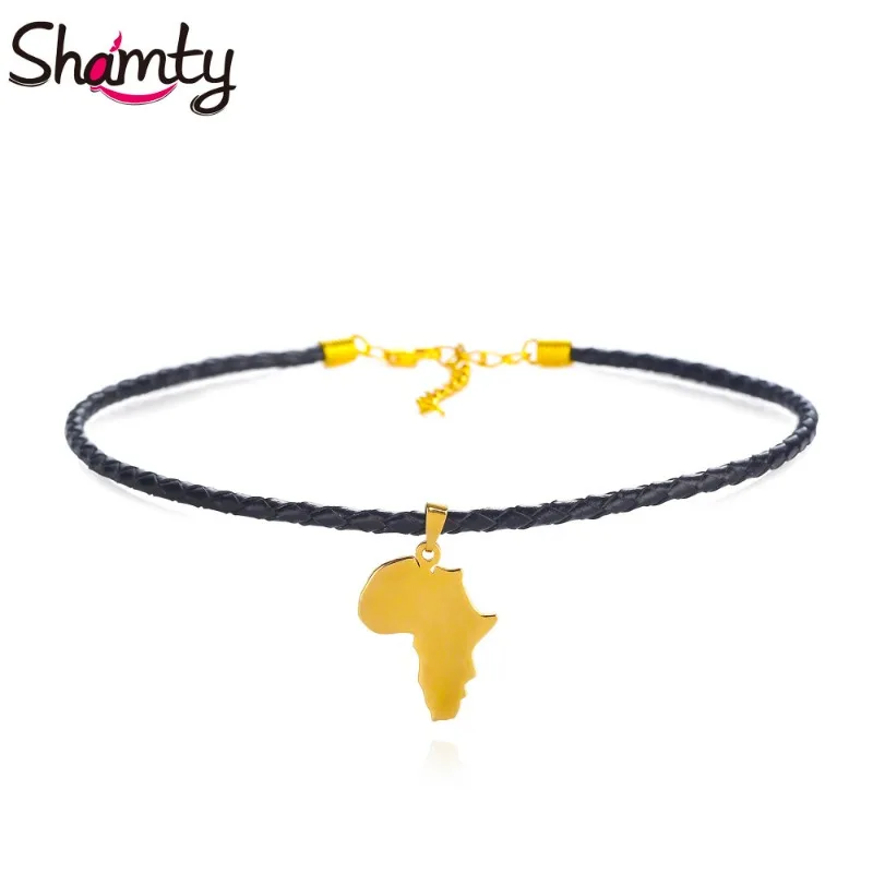 Women'S Ethnic Fashion Brands - Shamty Choker Kalung Afrika Peta Liontin