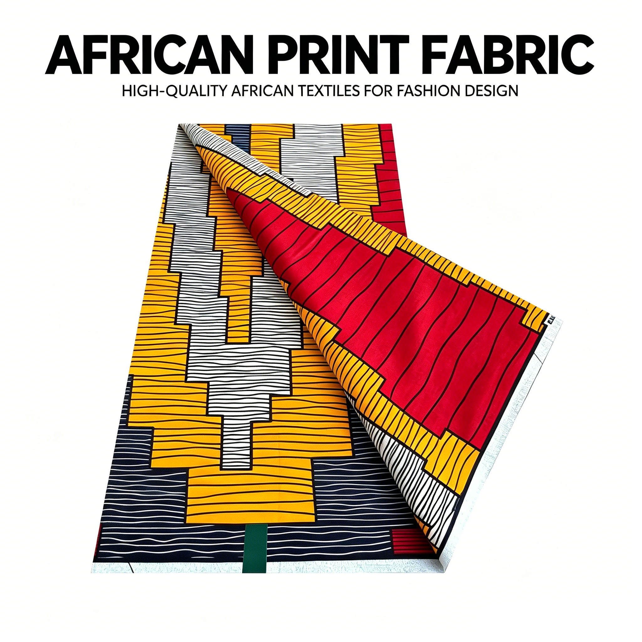 African Ankara Print - Kain Ankara Wax Geometris Baru 2026