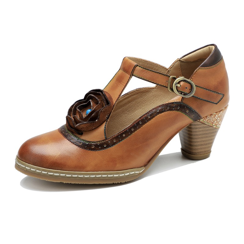 Women'S Ethnic Fashion Brands - Sepatu Wanita Kulit Domba 5cm, Etnik,
