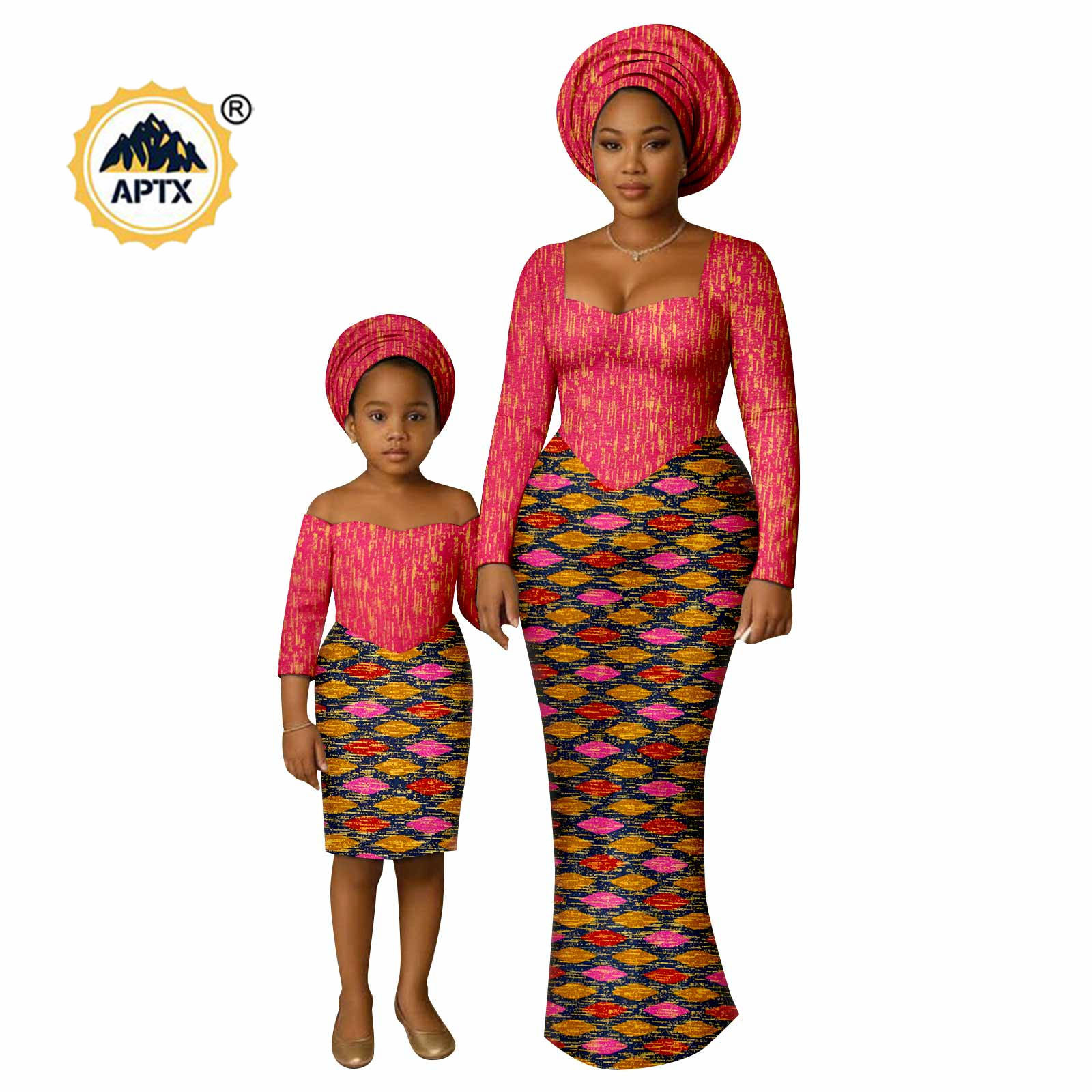 African Ankara Print - Gaun Panjang Motif Afrika untuk Wanita