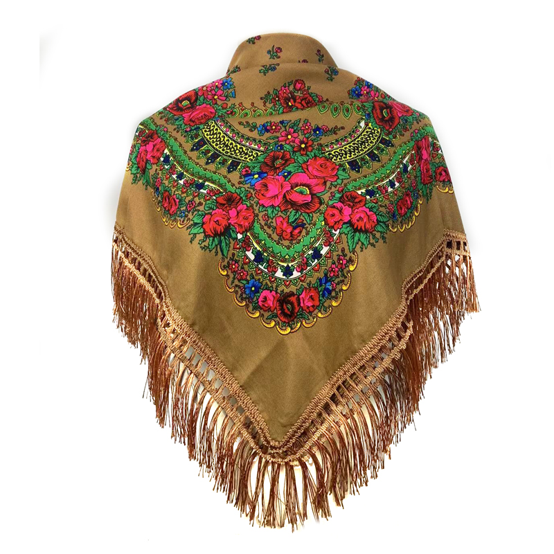 Ethnic Fashion For Men - Bandana berumbai etnis Bandana Babushka selendang