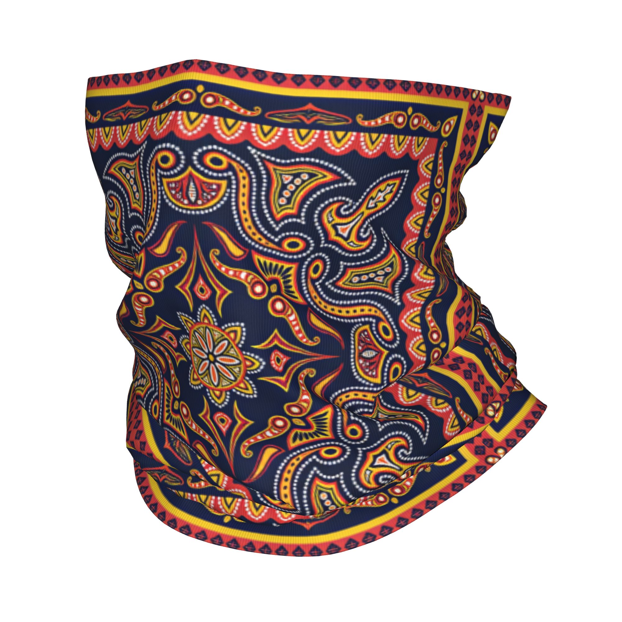 Ethnic Fashion For Men - Penutup Leher Motif Etnik Tribal Paisley