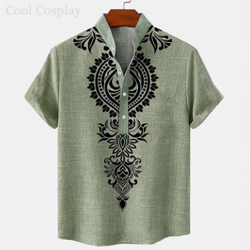 Atasan Retro Pria Kemeja Henle - Ethnic Fashion For Men ulasan dan harga