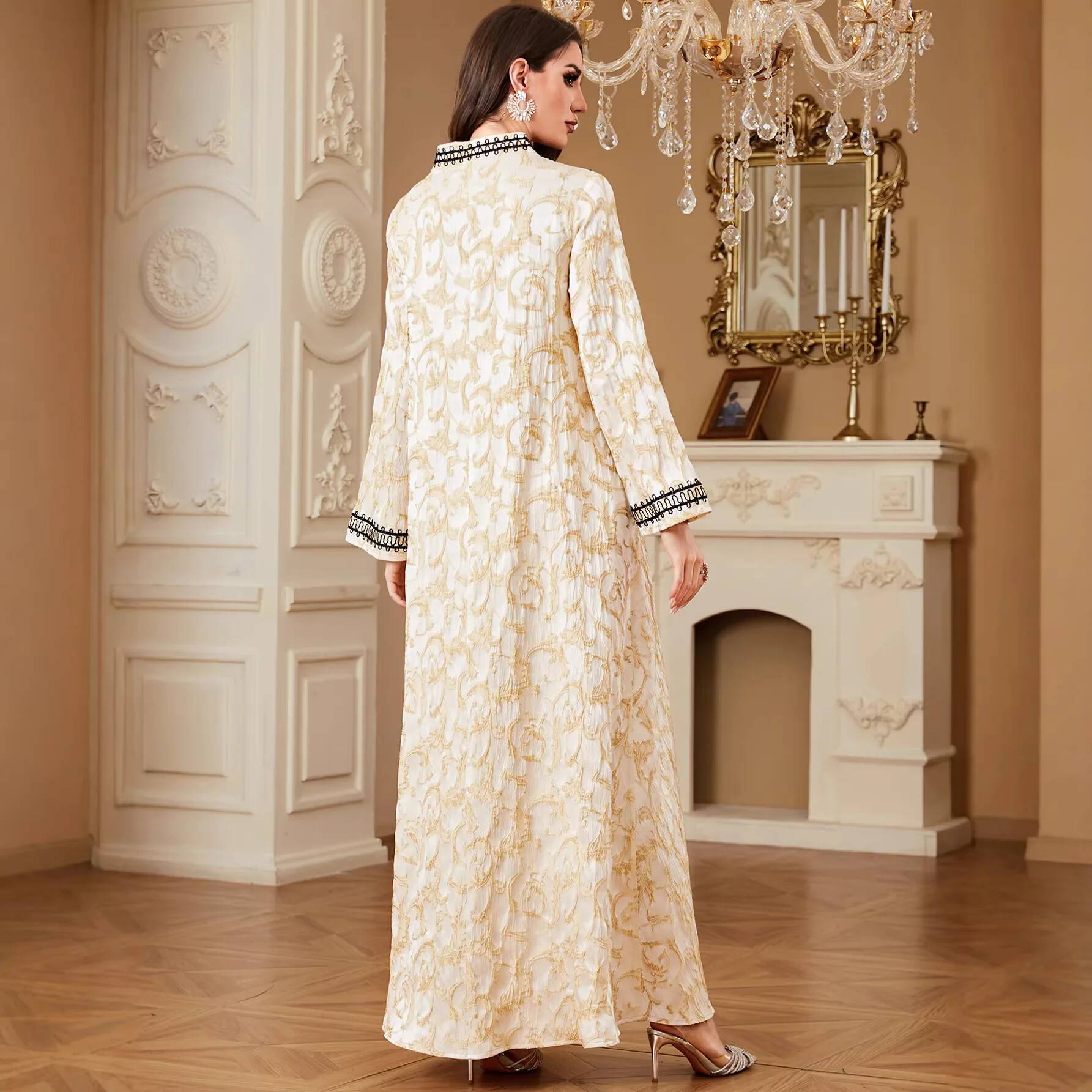 Gaun Kerah V Bordir untuk Perj - Urban Ethnic Fashion ulasan dan harga