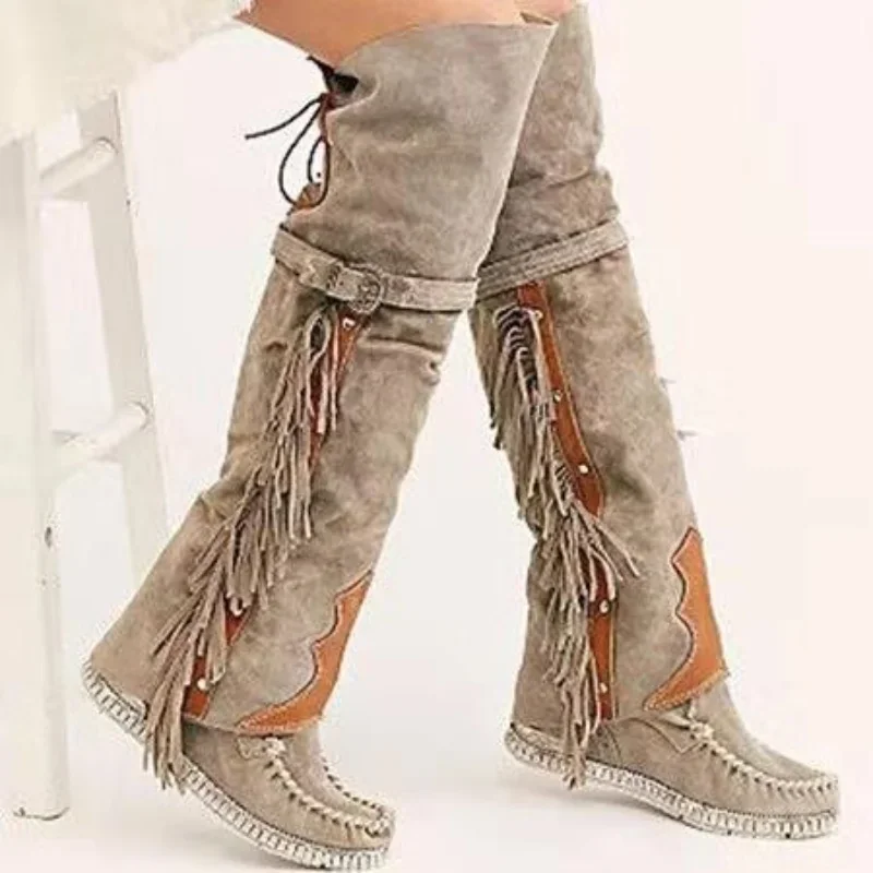 Sepatu Bot Wanita Panjang Selu - Ethnic Fashion Women ulasan dan harga