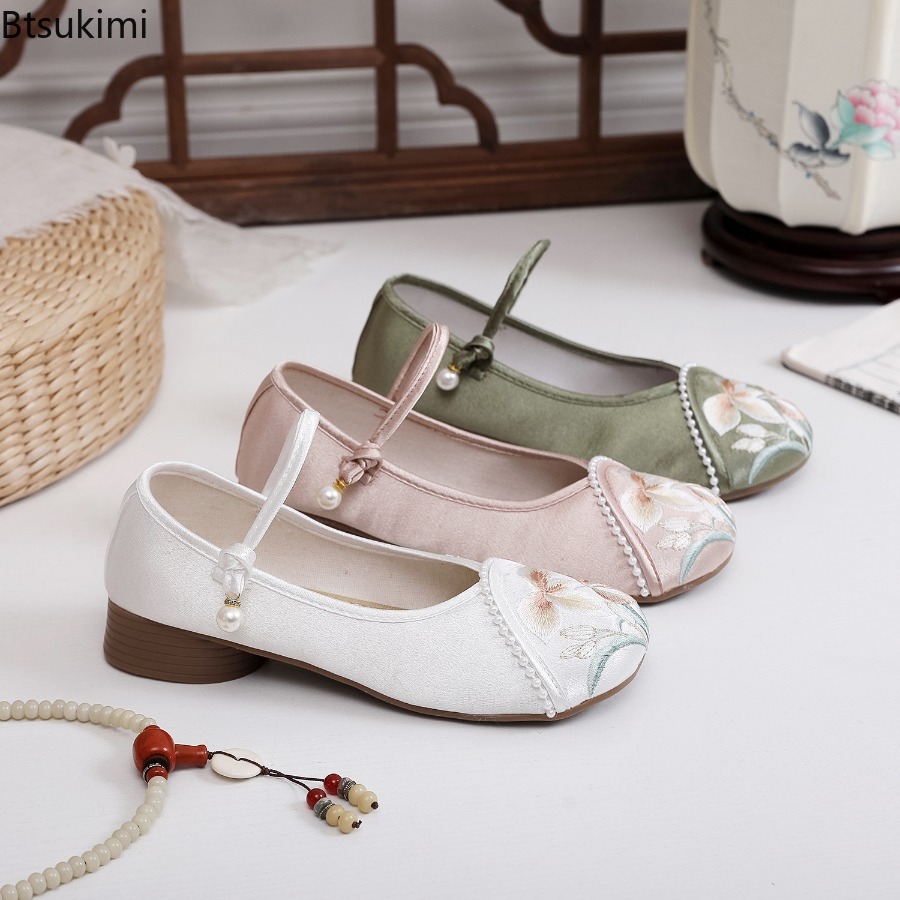 Sepatu Wanita Hak Rendah Gaya  - Ethnic Fashion Women ulasan dan harga