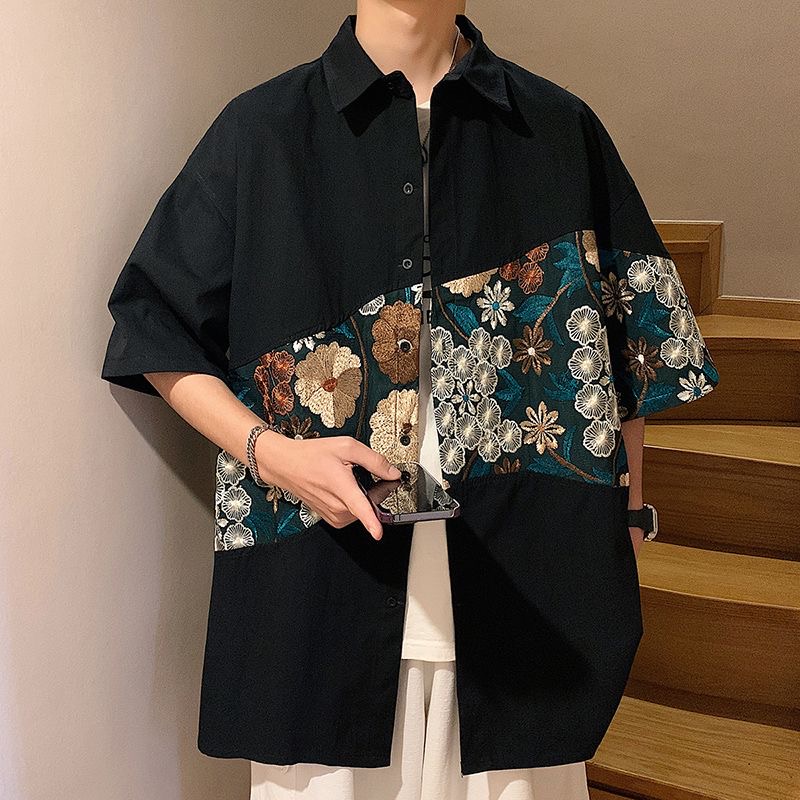 XXL Kemeja Musim Panas Pria Bo - Urban Ethnic Fashion ulasan dan harga