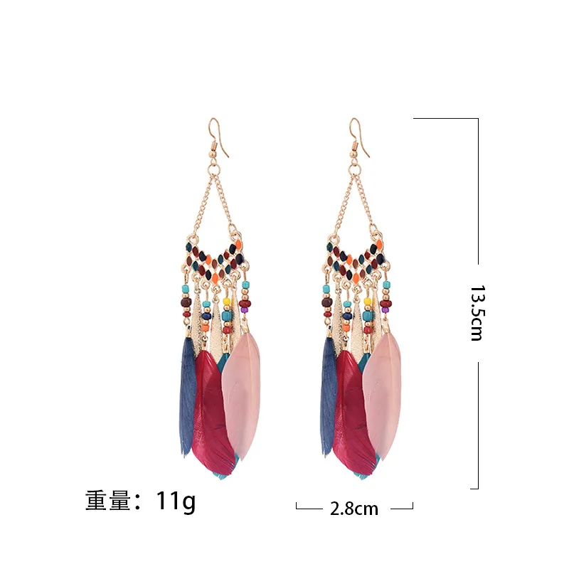 Anting-anting Juntai bulu etni - Ethnic Fashion Women ulasan dan harga