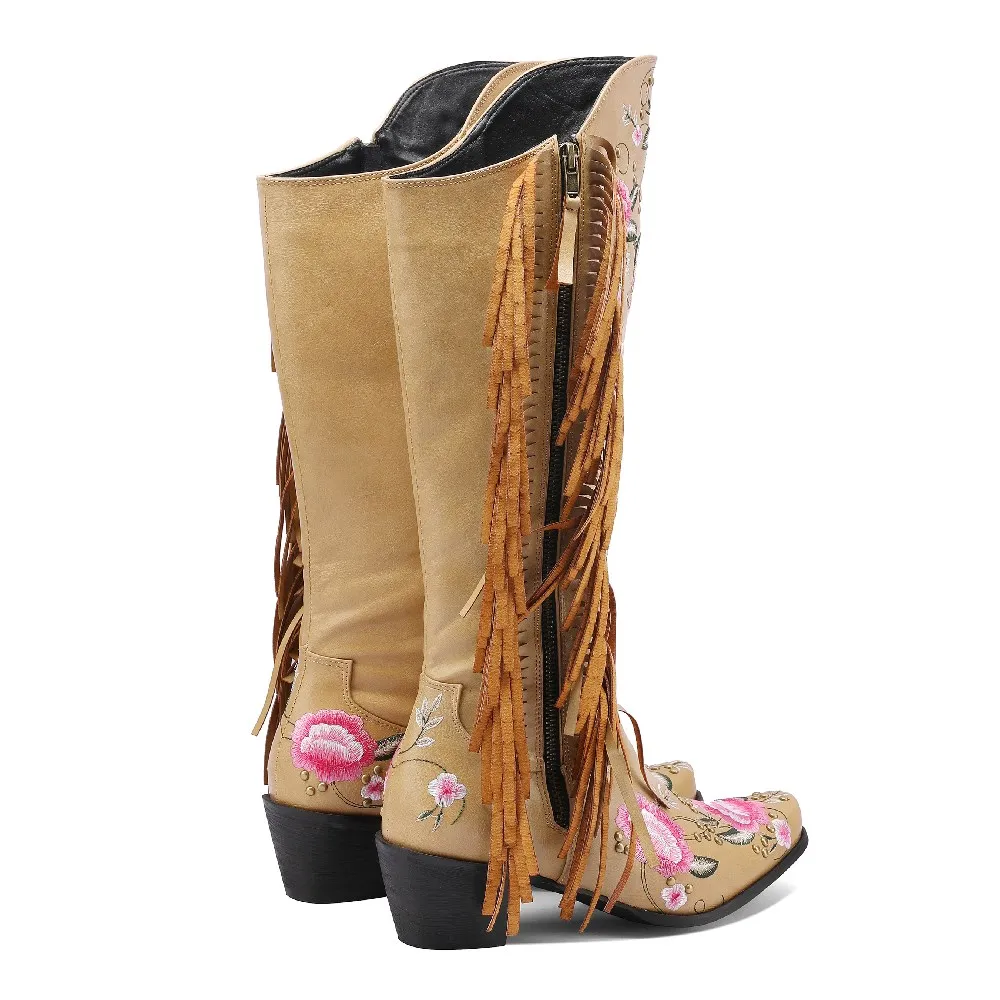 Sepatu Bot Setinggi Lutut Bara - Ethnic Fashion Women ulasan dan harga