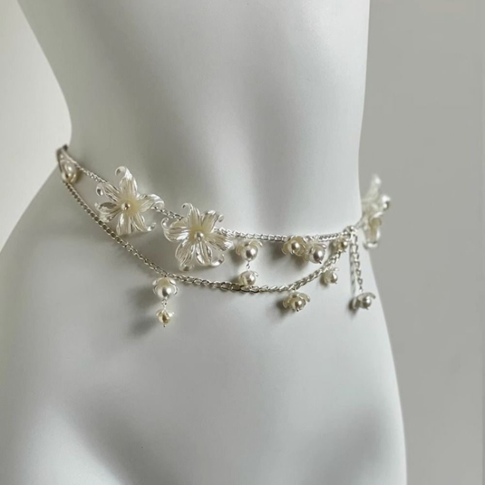 Rantai Pinggang Mutiara Elegan - Ethnic Fashion Jewellery ulasan dan harga
