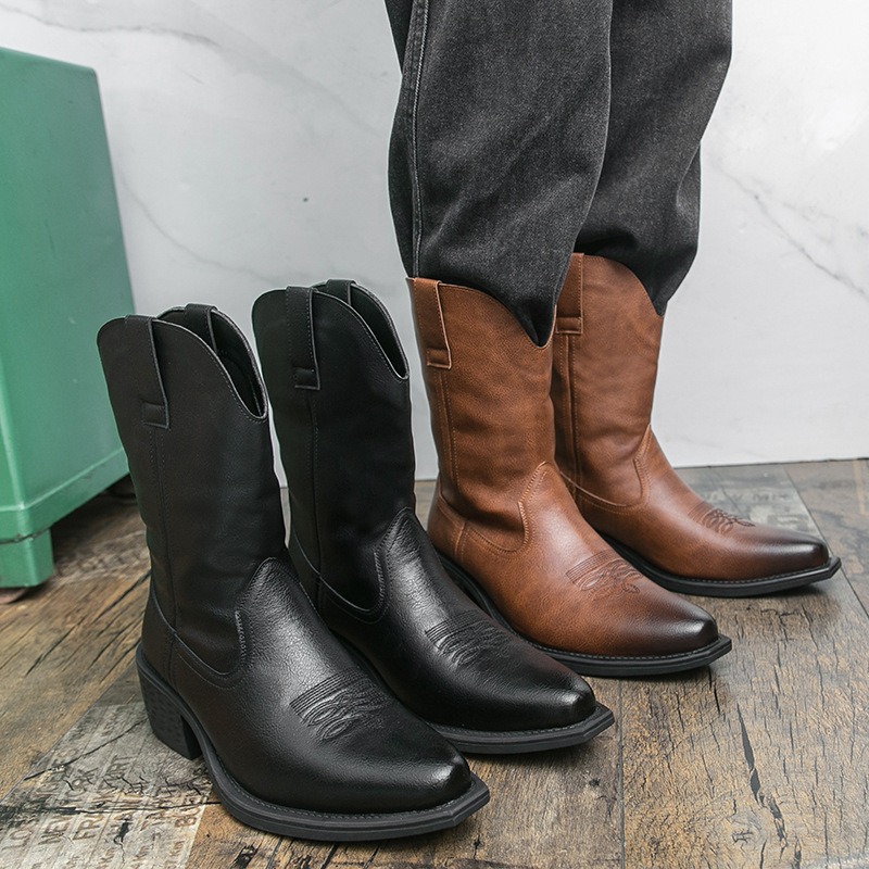 Sepatu Bot Pria Bordir Klasik  - Ethnic Fashion For Men ulasan dan harga
