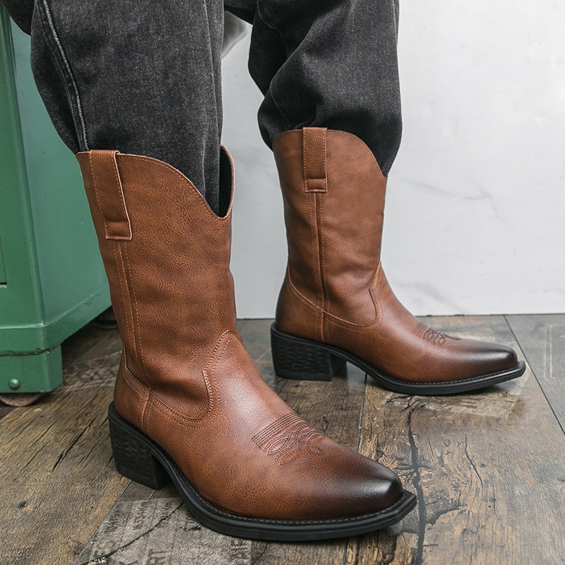 Sepatu Bot Pria Bordir Klasik  - Ethnic Fashion For Men ulasan dan harga