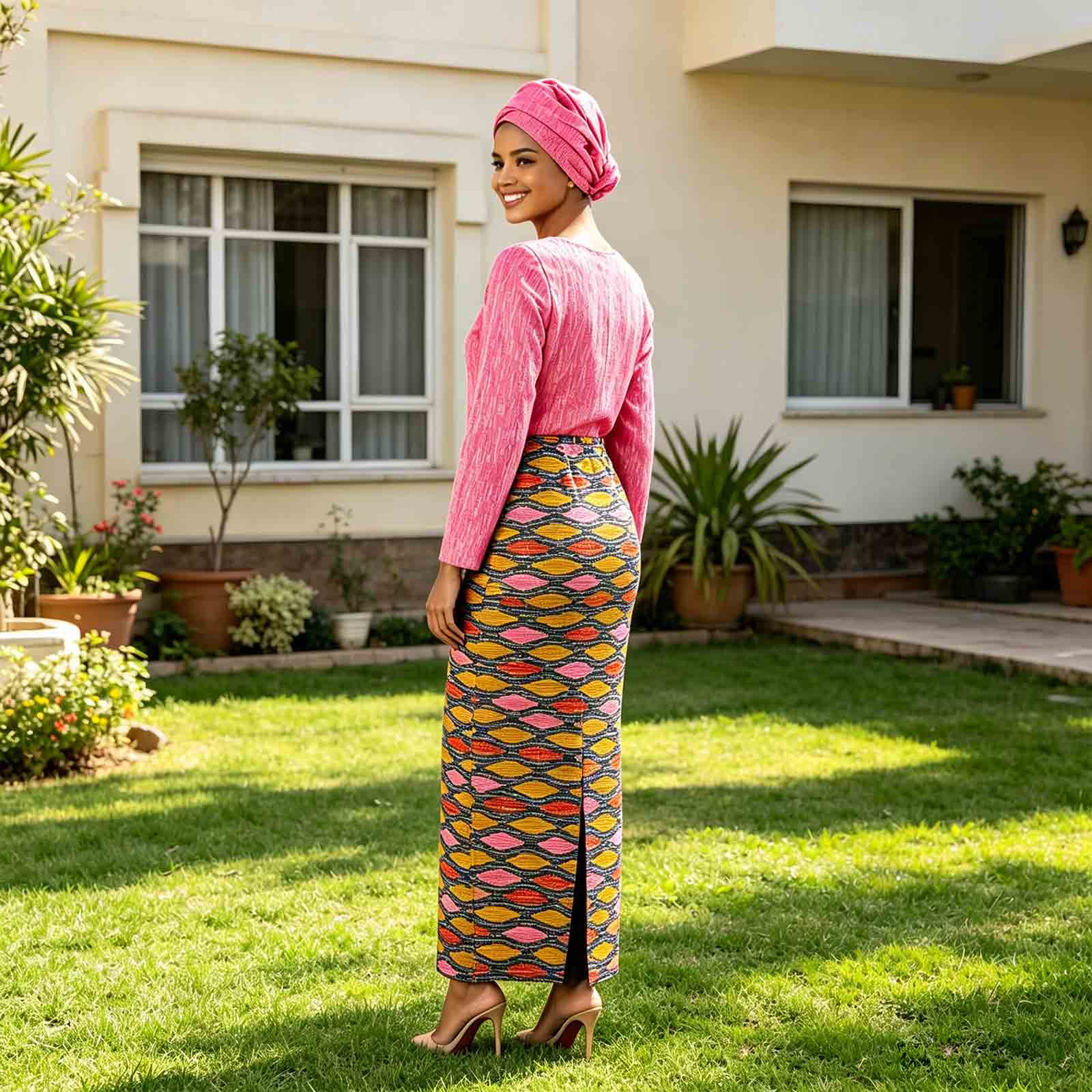 Gaun Panjang Motif Afrika untu - African Ankara Print ulasan dan harga