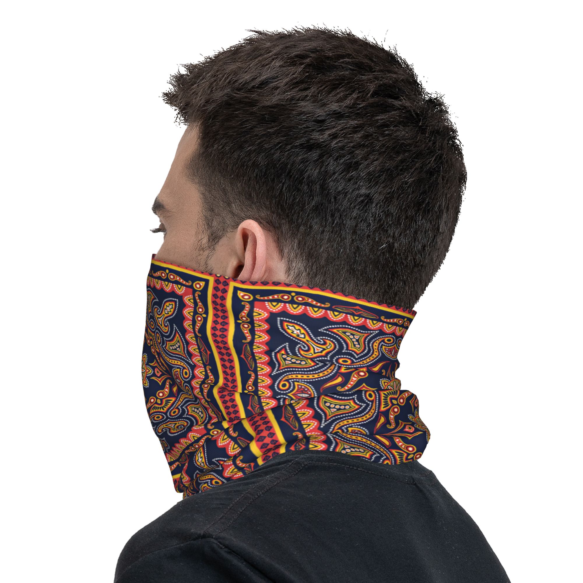 Penutup Leher Motif Etnik Trib - Ethnic Fashion For Men ulasan dan harga